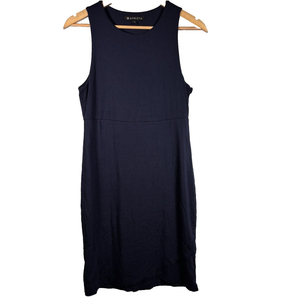 Athleta Dress Size Small Navy Blue Stretchy Athletisure Everyday Comfort Sporty